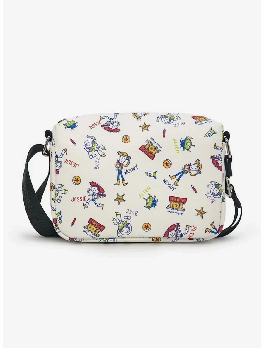 Disney Pixar Toy Story Doodles Crossbody Bag - Character Collage Design for Fans