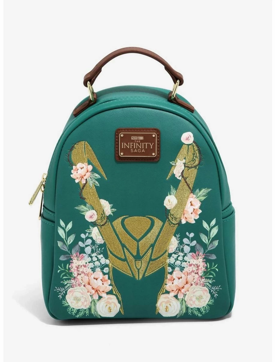 Loungefly Marvel Loki Floral Mini Backpack - Exclusive BoxLunch Design