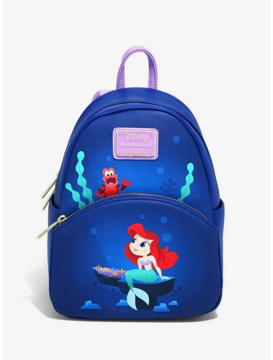 Loungefly Disney The Little Mermaid Ariel & Sebastian Under The Sea Mini Backpack - BoxLunch Exclusive Collectible