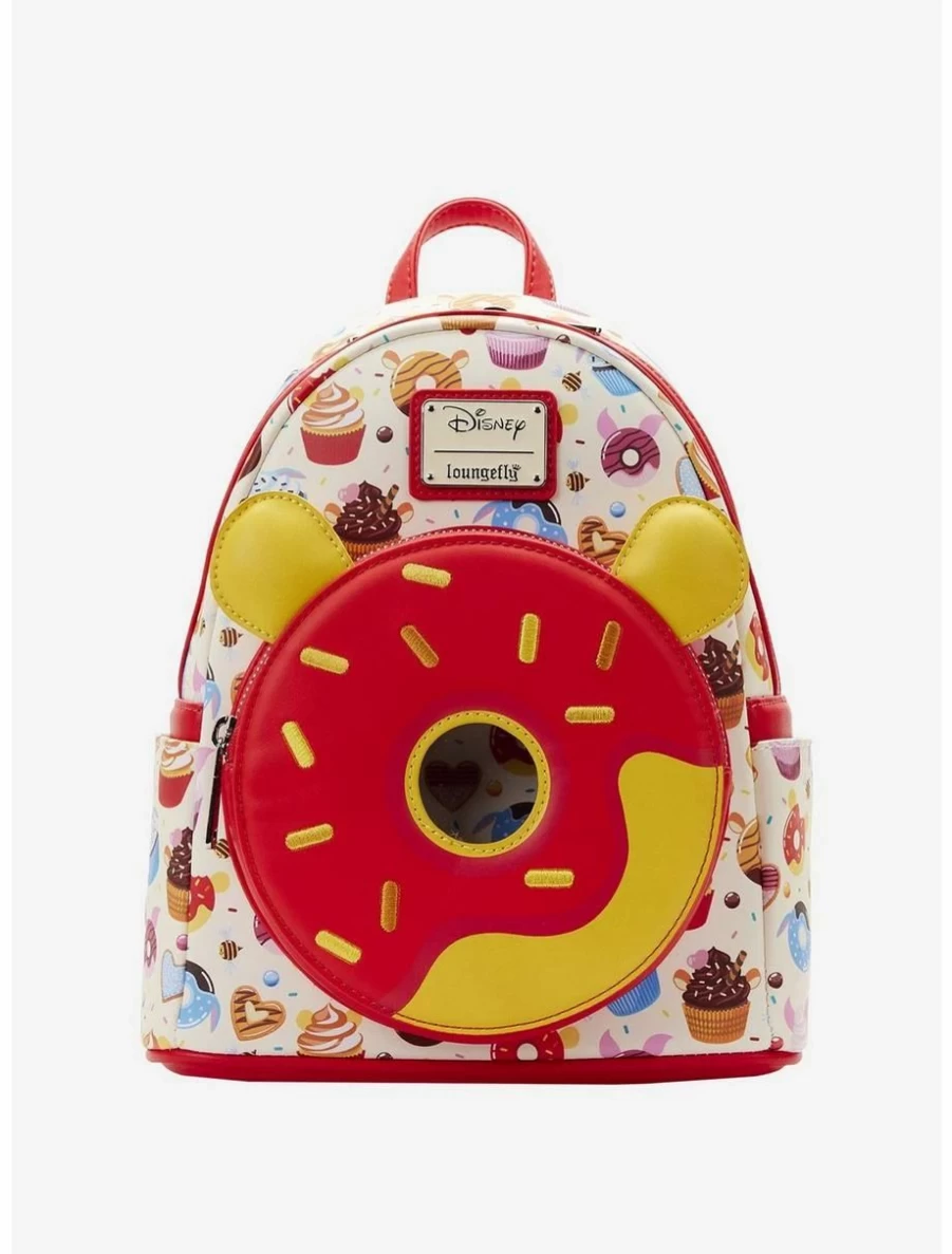Disney Winnie The Pooh Donuts Print Mini Backpack by Loungefly - Cute Allover Design Boxlunch Exclusive