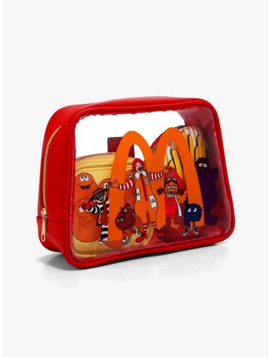 "Exclusive BoxLunch McDonald's McDonaldland Characters Cosmetic Bag Set - Collectible Vintage Design"