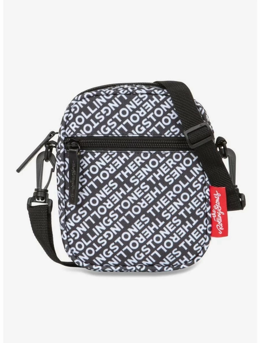 Bugatti Rolling Stones Vegan Leather Crossbody Bag - All Over Print Boxy Lunch Style