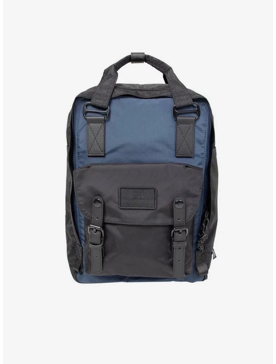 "Go Wild Black and Navy Doughnut Macaron Themed Backpack by BoxLunch"