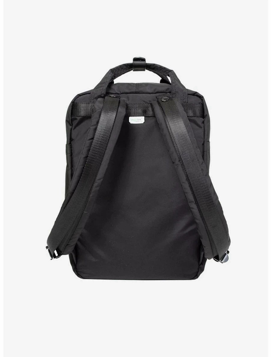 "Go Wild Black and Navy Doughnut Macaron Themed Backpack by BoxLunch"