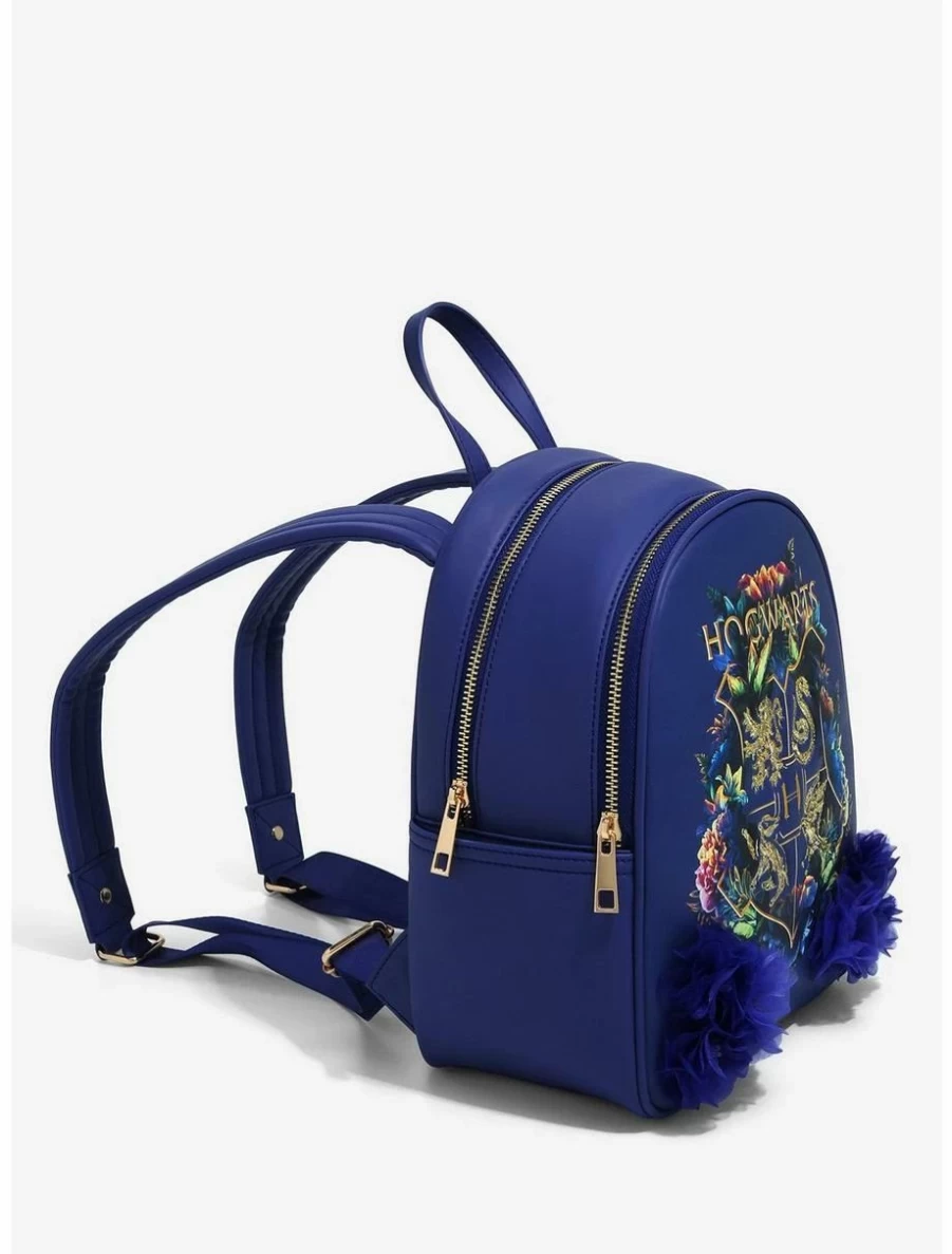 Harry Potter Hogwarts Crest Mini Backpack - Botanical Design - BoxLunch Exclusive Collectible