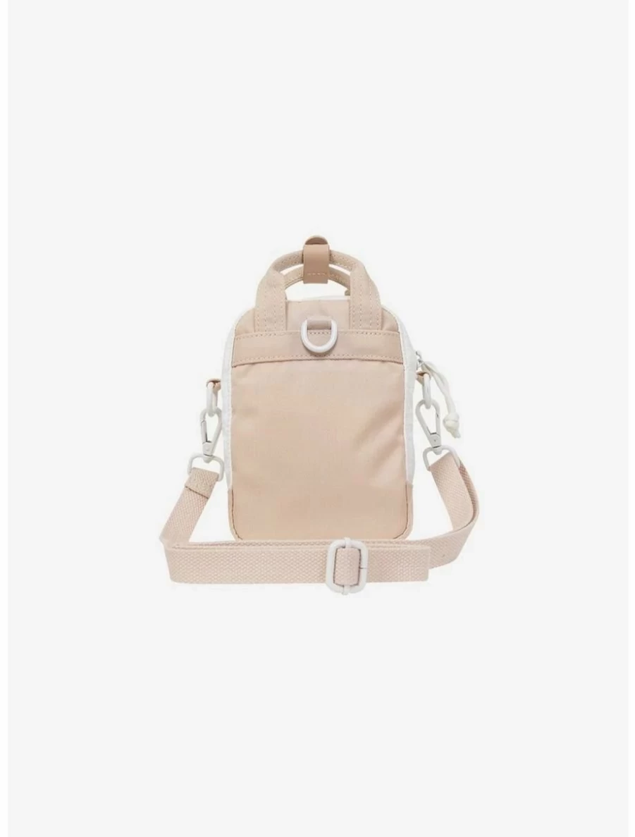Milky Peach Mini Crossbody Bag - Doughnut Macaroon Tiny Milkshake Design