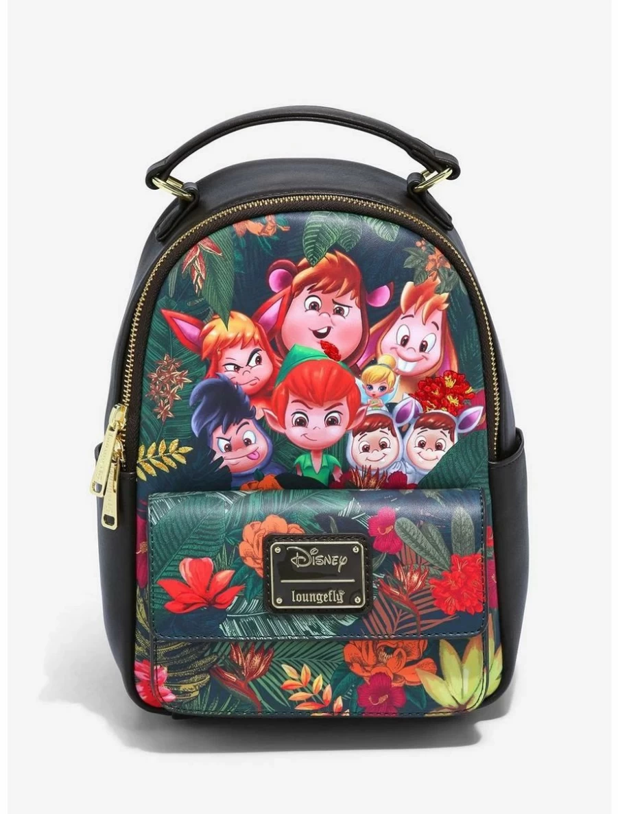 Loungefly Disney Peter Pan Chibi Mini Backpack - Lost Boys Jungle Theme (BoxLunch Exclusive)
