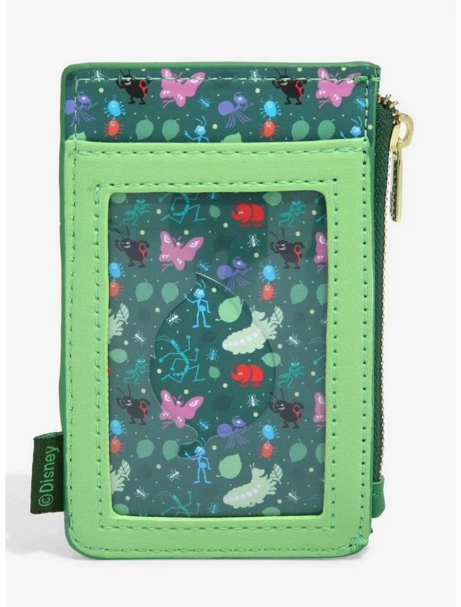 Loungefly Disney Pixar A Bug's Life Leaf Cardholder Wallet - BoxLunch Exclusive Collectible