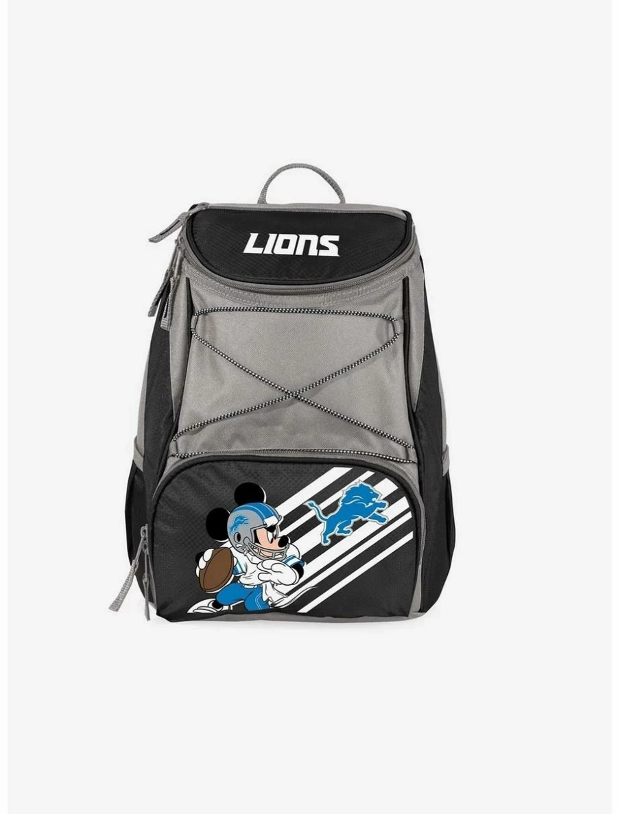 Disney Mickey Mouse NFL Detroit Lions Themed Cooler Backpack for Fans