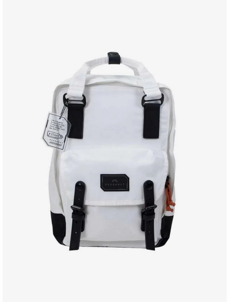 "BoxLunch Exclusive Doughnut Macaroon Gamescape Series White Backpack - Cute Collectible Anime-Inspired Bag"