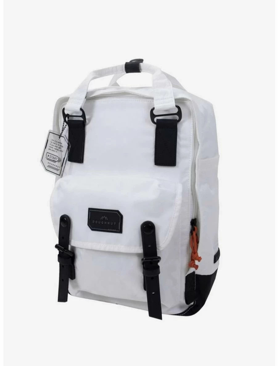 "BoxLunch Exclusive Doughnut Macaroon Gamescape Series White Backpack - Cute Collectible Anime-Inspired Bag"