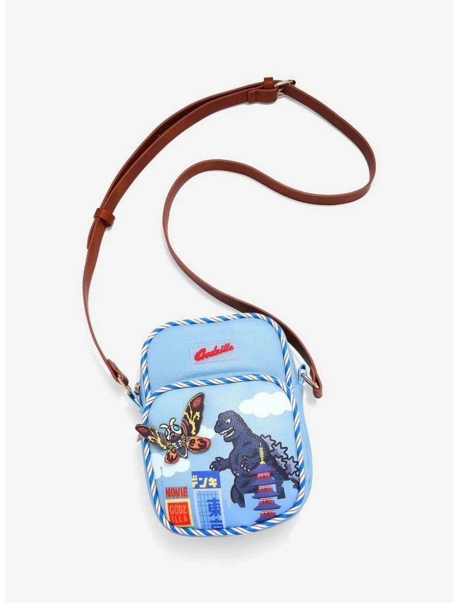 "Exclusive Godzilla vs Mothra Themed Crossbody Bag – BoxLunch Official Merchandise"