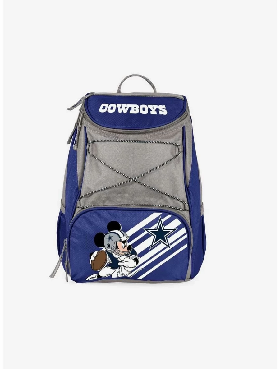 Disney Mickey Mouse NFL Dallas Cowboys Themed Cooler Backpack for Lunch Box & Outdoor Fun