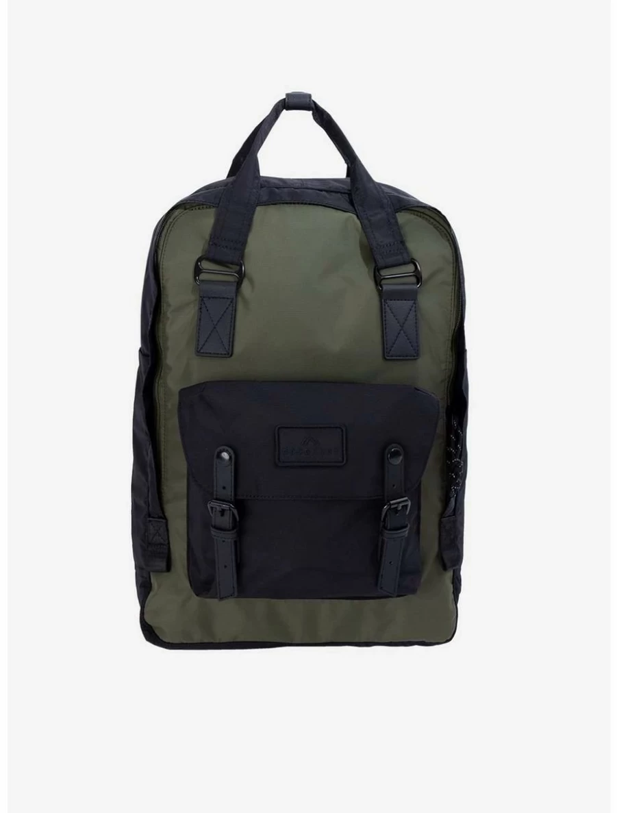 "Go Wild Black X Army Backpack - Stylish Doughnut Macaroon Design for School & Travel"