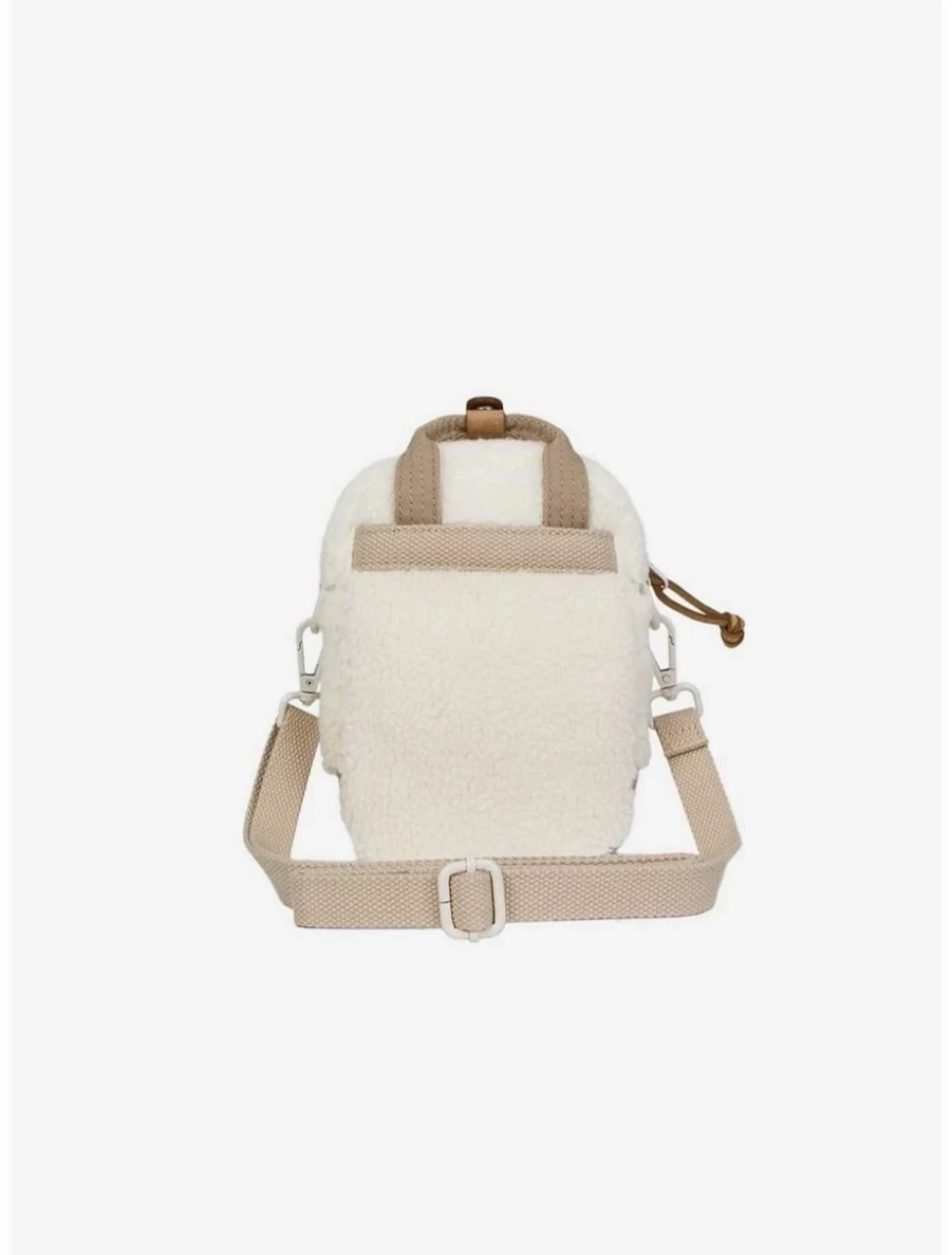 Mini Crossbody Bag - Fluffy Cream & Hazelnut Design, Cute Doughnut Macaron Style for Women