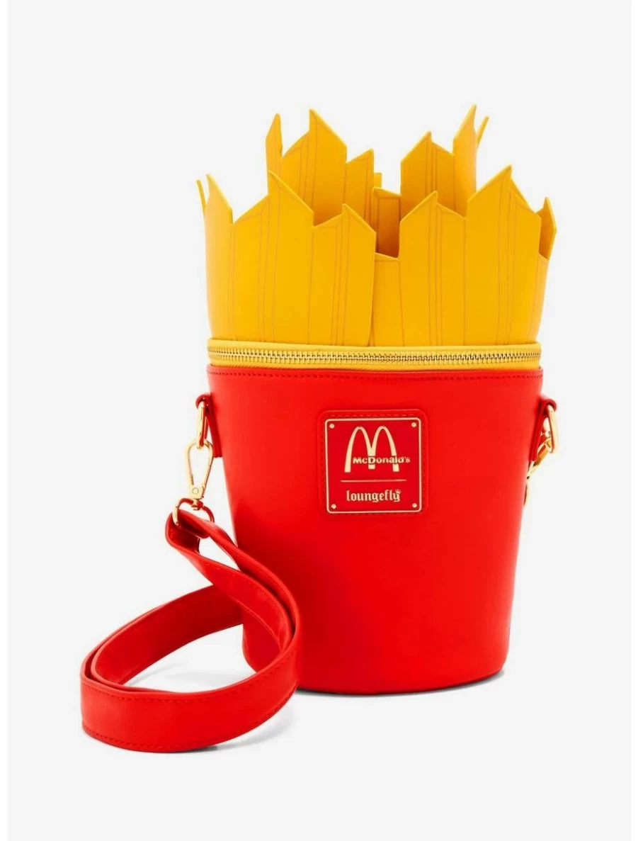 Loungefly McDonald's French Fries Crossbody Bag - Fast Food Themed Mini Backpack