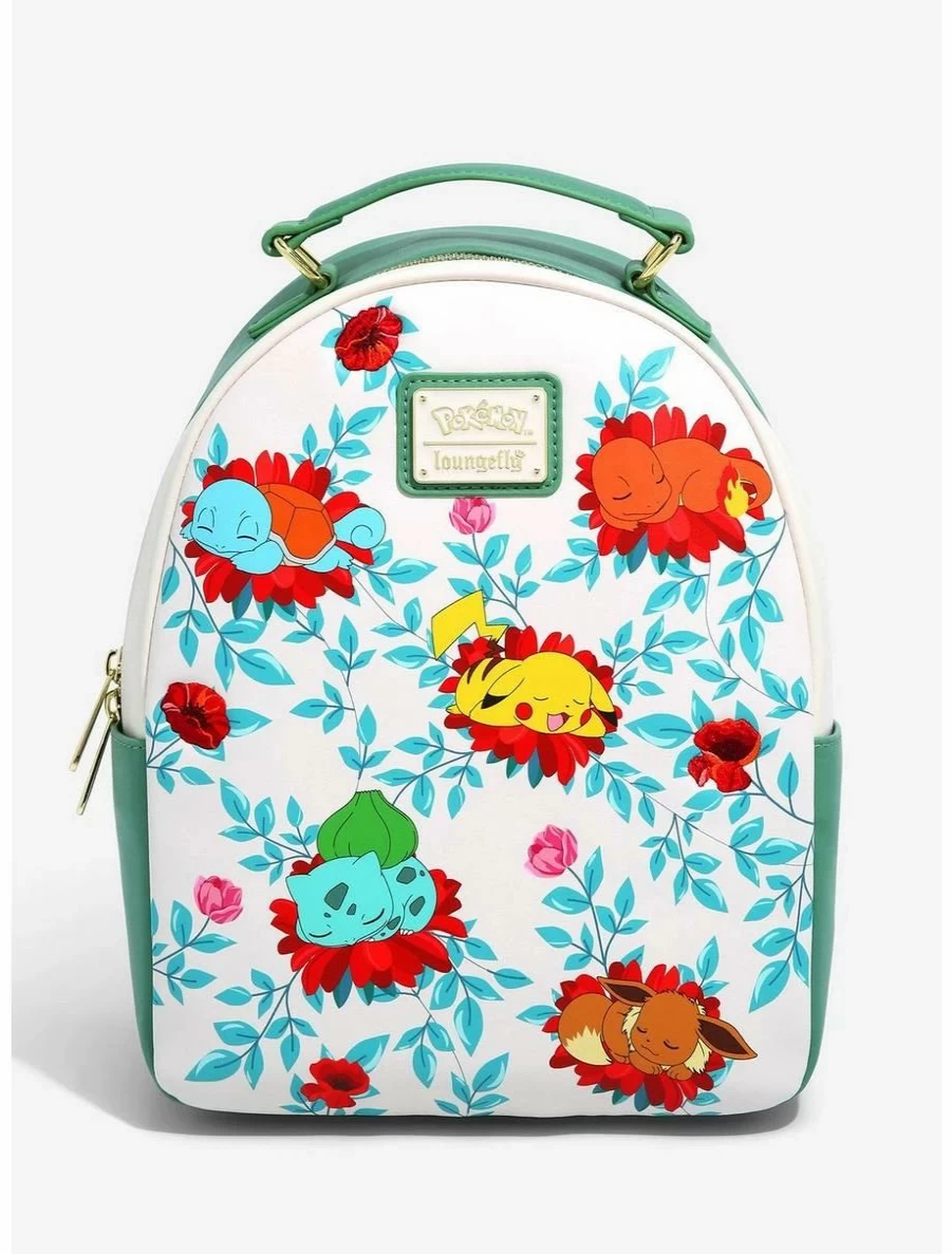 Loungefly Pokemon Floral Sleeping Pikachu Mini Backpack - BoxLunch Exclusive Collectible